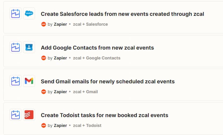 Zapier integration